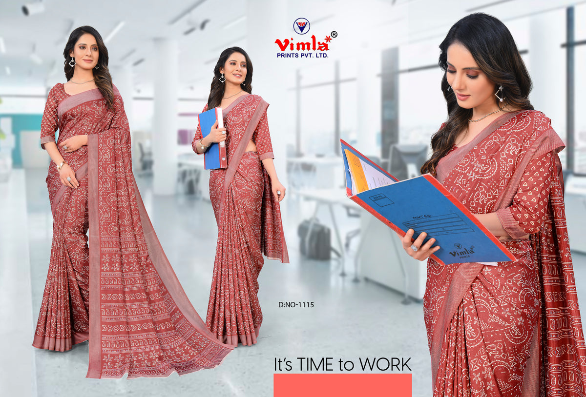 Uniform sarees for office sales