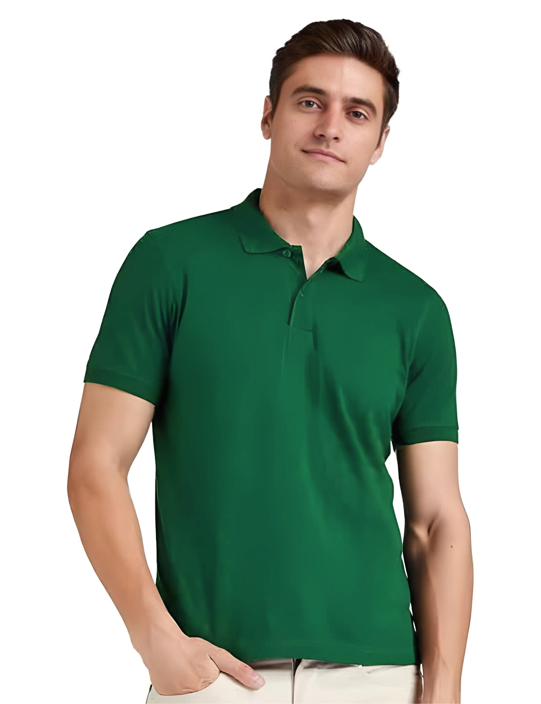 Polo T-Shirt for Men (Light Leaf Green)