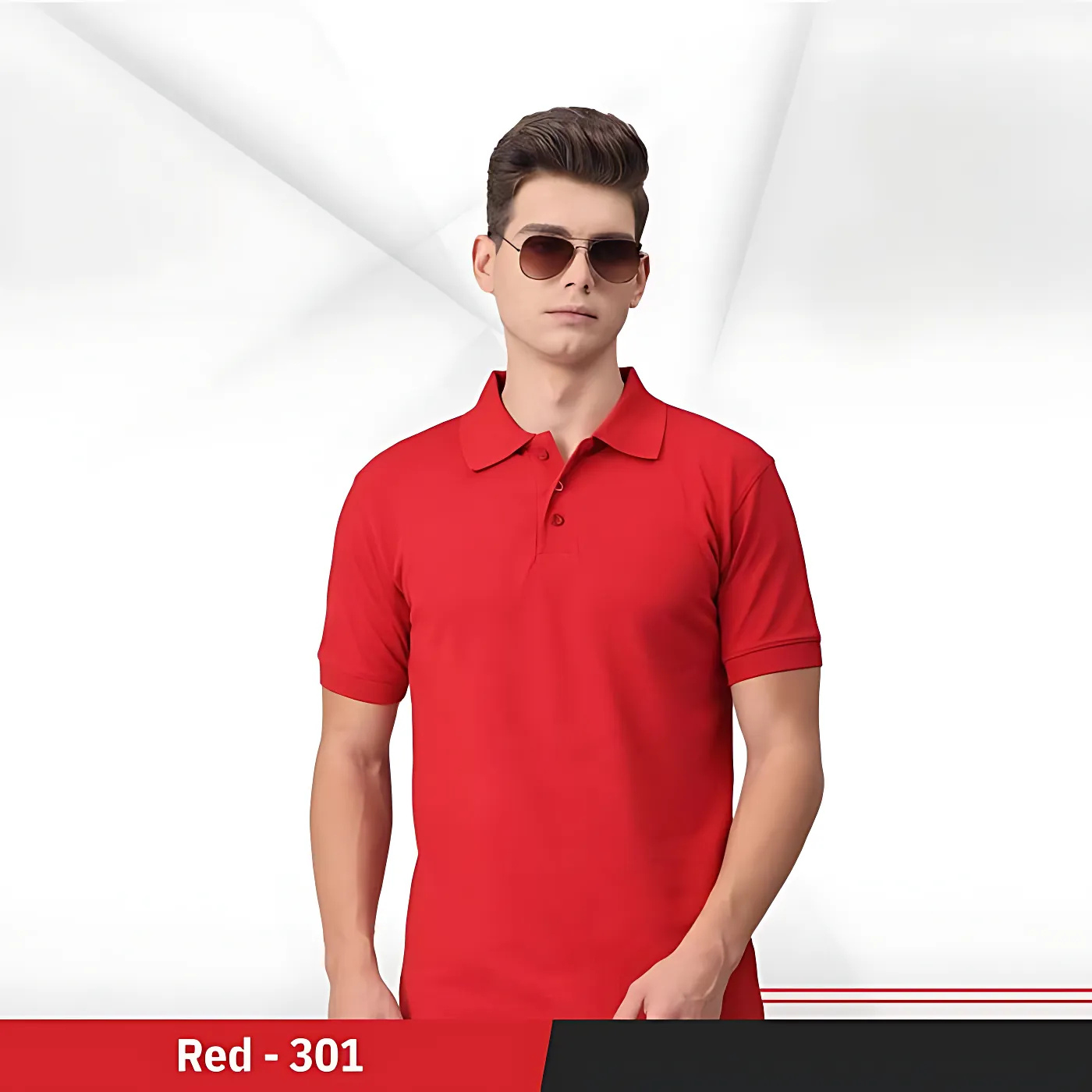 Plain-Regular Fit (301-Red)