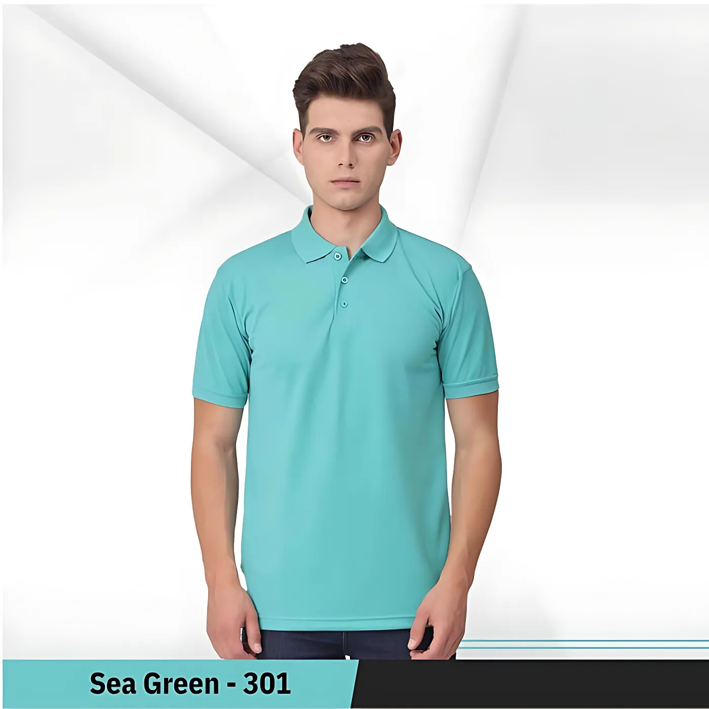 Plain-Regular Fit (301-Sea Green)