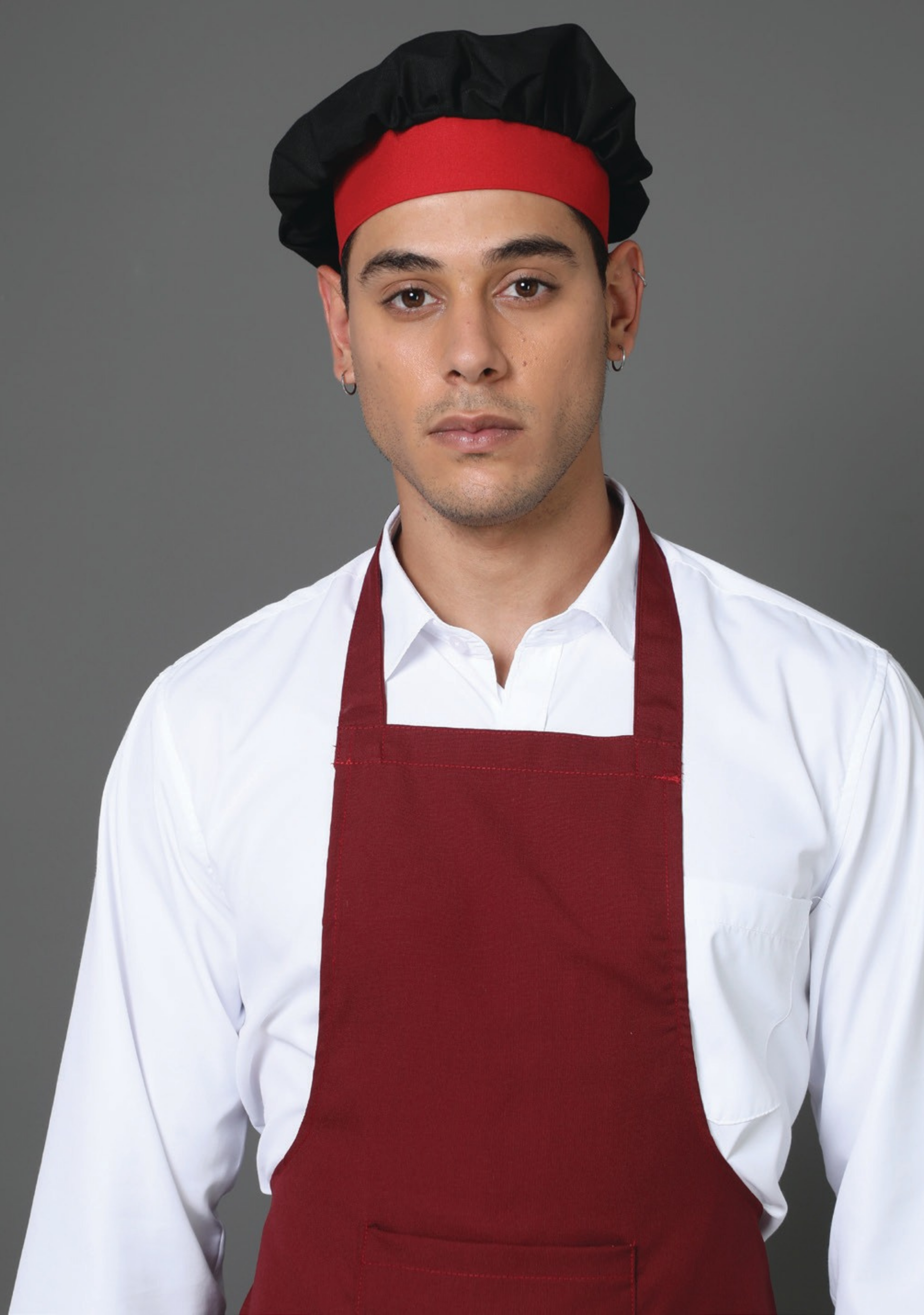 Professional Maroon Full Apron - Stylish & Durable for Chefs, Bakers, and Home Cooks