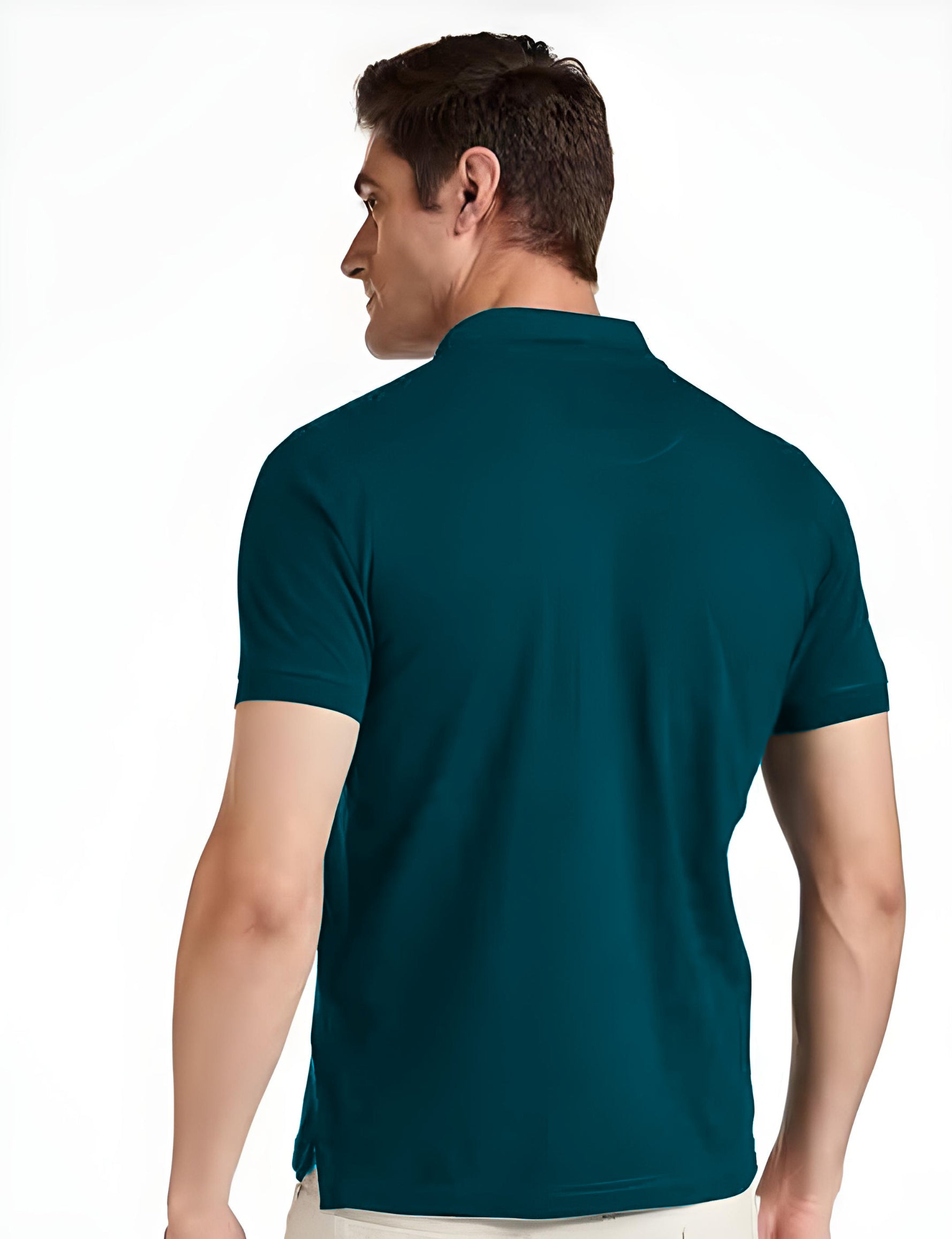 Polo T-Shirt for Men (Peacock Blue)