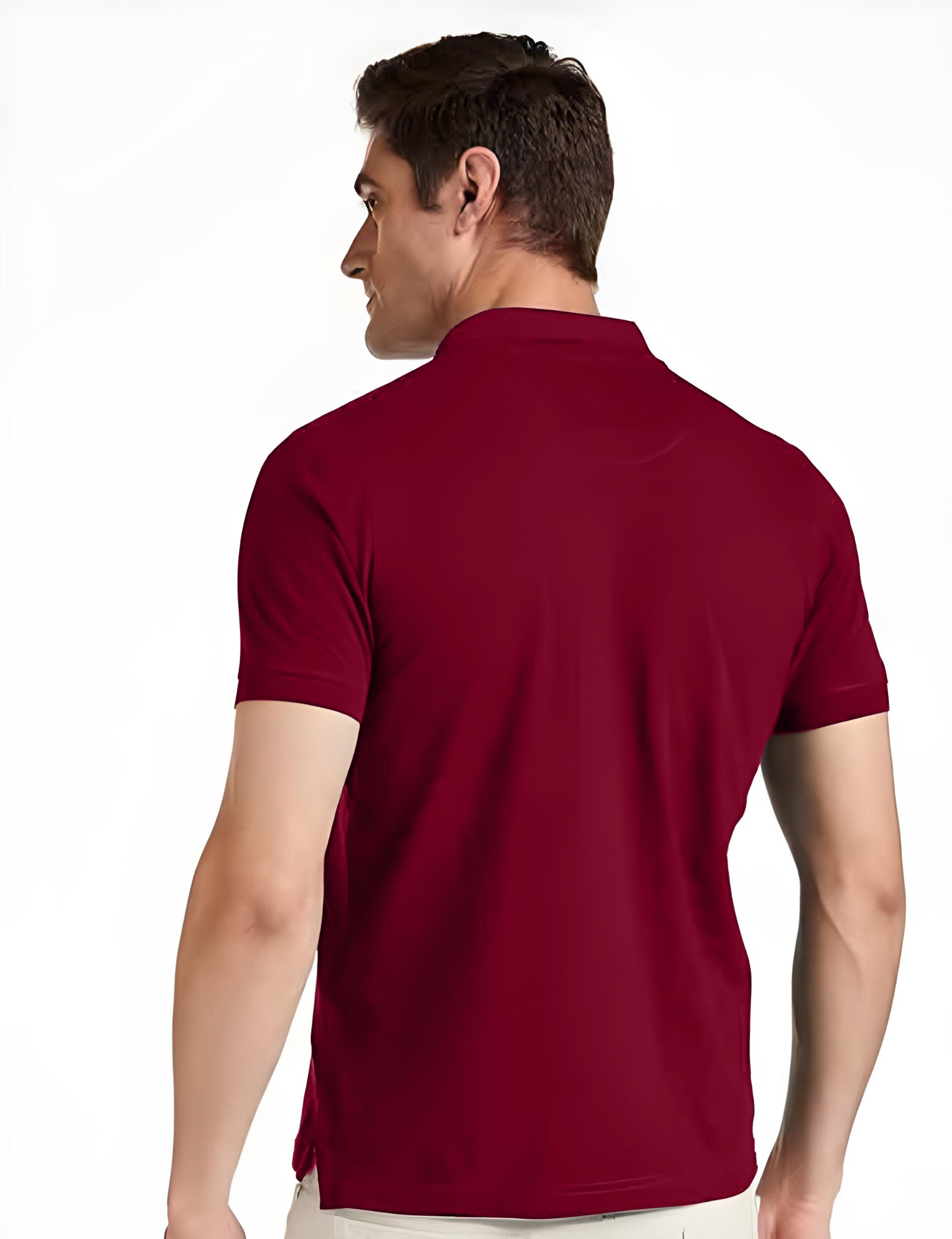 Polo T-Shirt for Men (Maroon)