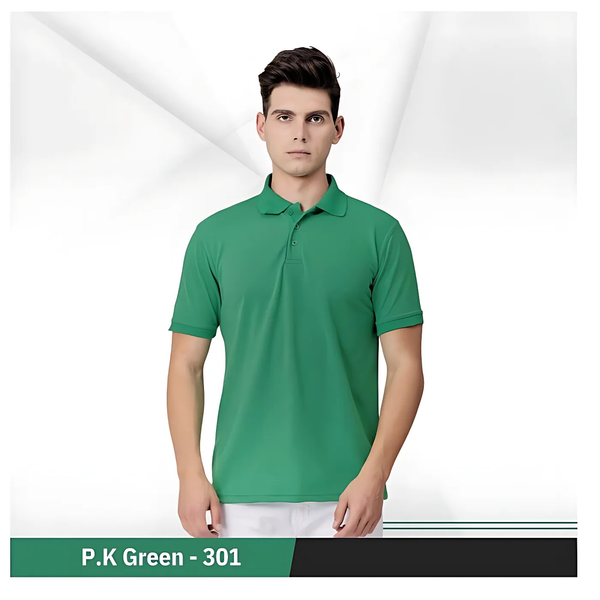 Uniform Unicorn - Men's  Rich Polo T Shirt | Collar Tshirts | Half Sleeves | Plain-Regular Fit (301-Peacock Green)