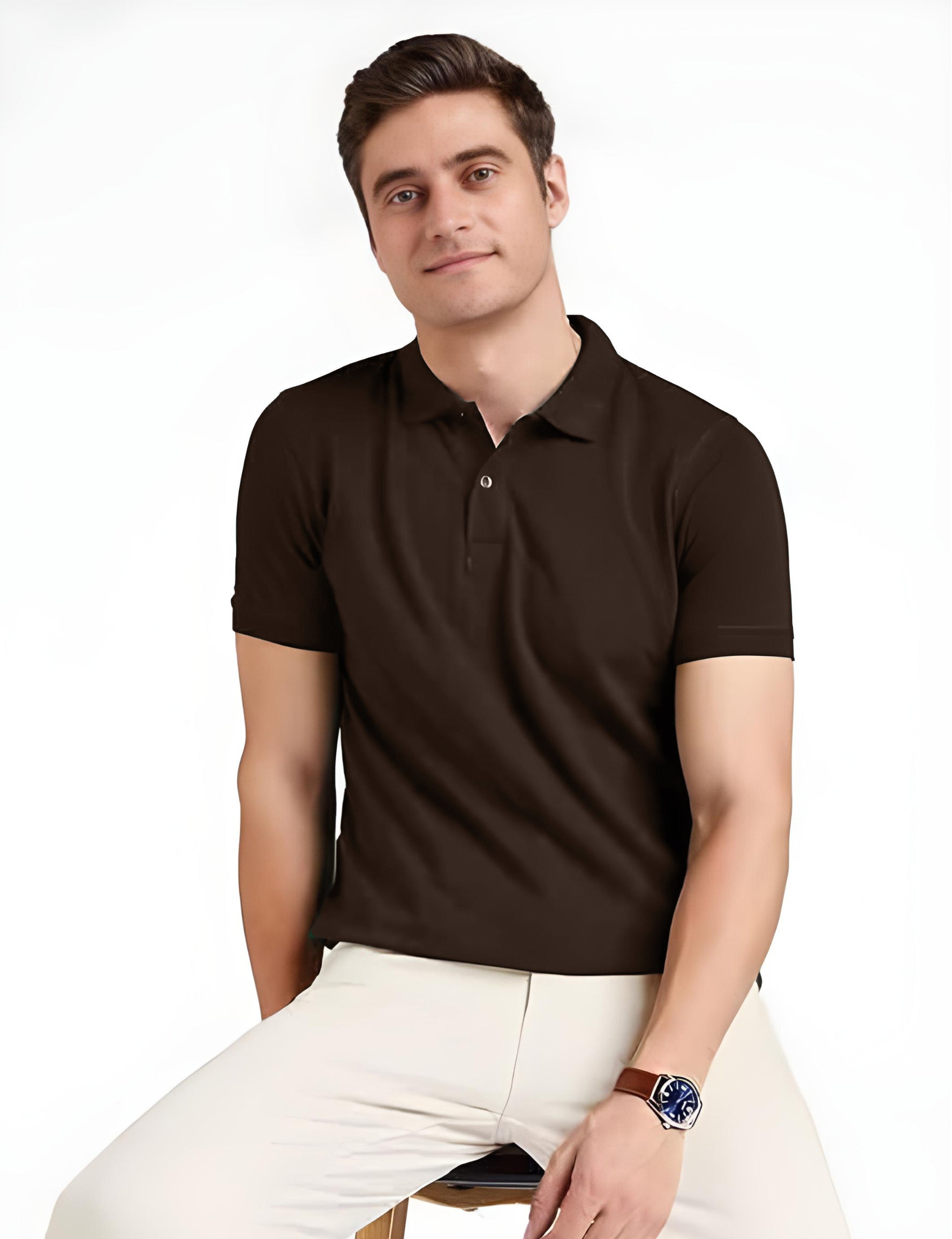 Polo T-Shirt for Men (Coffee)