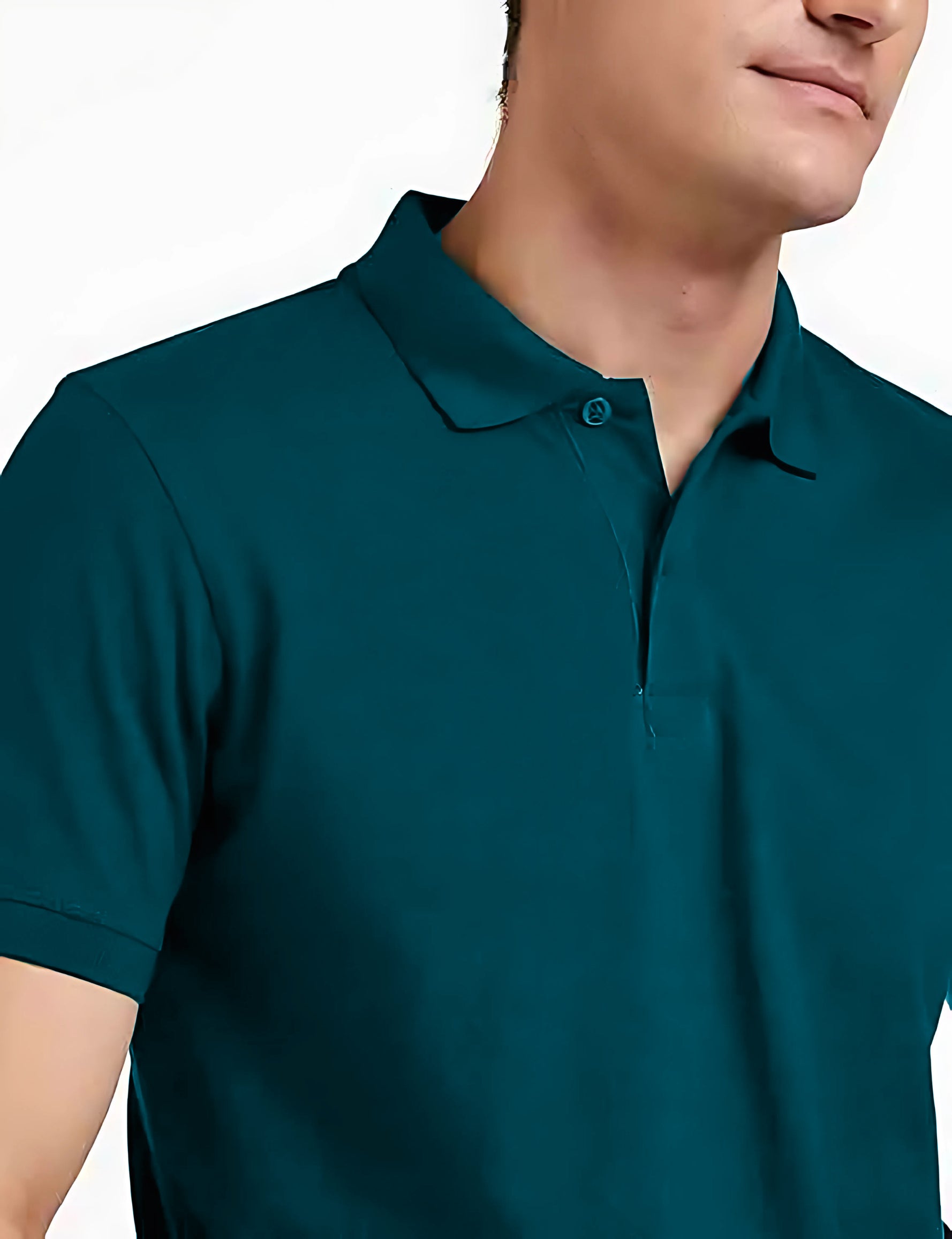 Polo T-Shirt for Men (Peacock Blue)