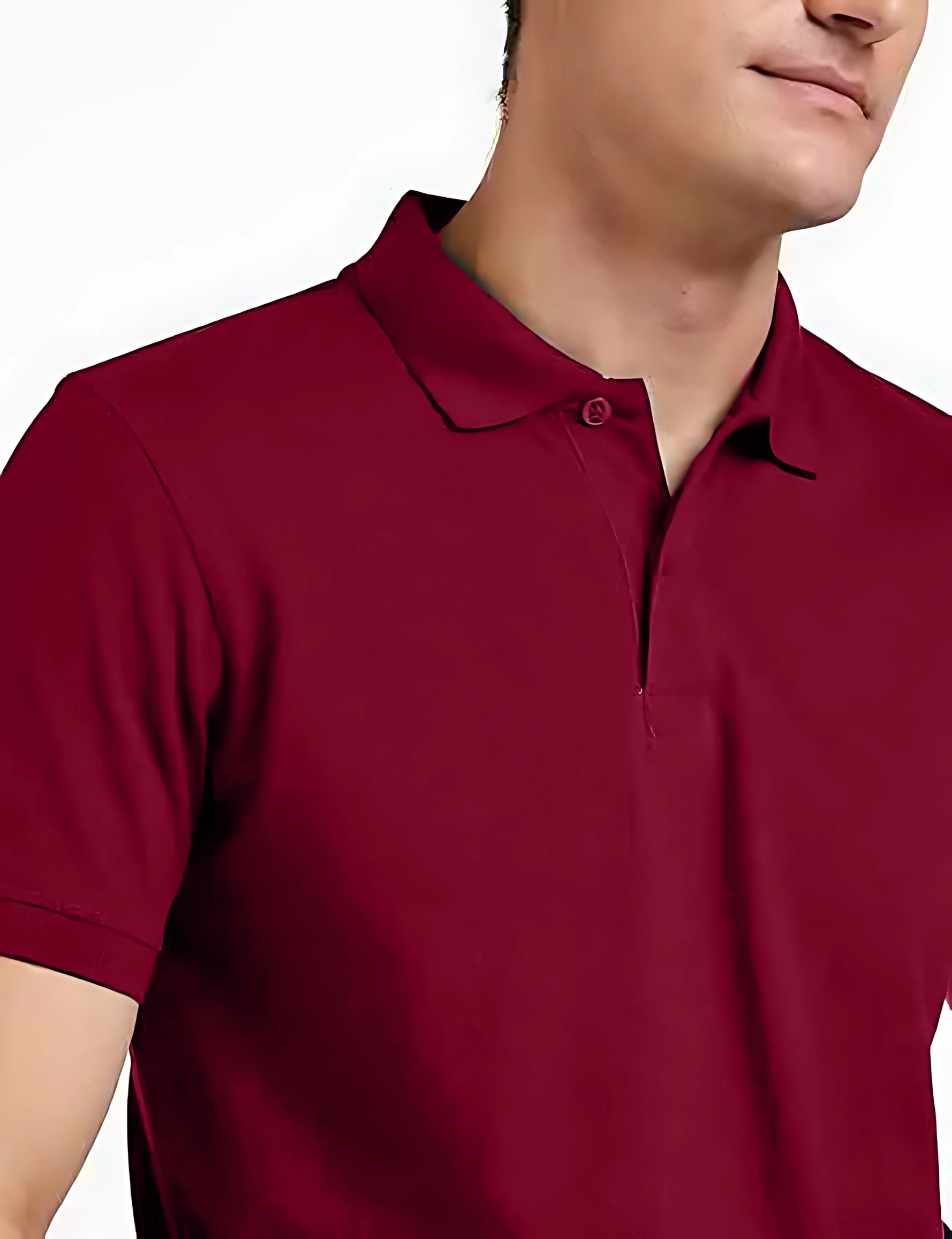 Polo T-Shirt for Men (Maroon)