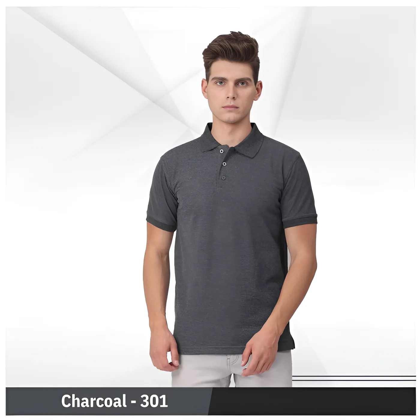 Plain-Regular Fit (301-Charcoal)