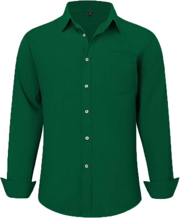 Uniform Unicorn Men's Formal Alaskan Ross Shirt - Slim Fit Long Sleeve with Pocket | Office Wear | Formal Wear | Daily Wear(Shirt_Alaskan Ross)