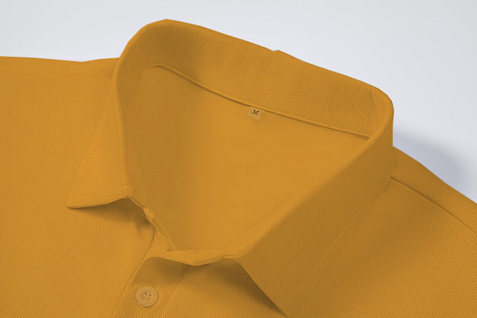 Polo T-Shirt for Men (Ochre Yellow)